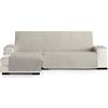 Eysa Mist Salva, Microfiber, C/1 Beige-Grigio, Penisola 240 cm. Adatto per divani da 250 a 300 cm