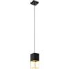 Eglo 97733 Lampada a Sospensione, Oro GU10 5 W LED, B, Nero