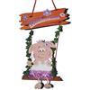 Petra's Bastel News 'Petra S News a - ba32po97wk Set bricolage con, Peluche di Maiale Fai da Sull' Altalena Benvenuti