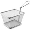 Lacor - Cestello quadrato, Acciaio Acciaio Inox, Grigio, 12x10x9 cm