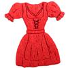 Petra's Bastel News Petra S-off7804 News a - 28 strame Decorazione per bricolage, 30 x Dirndl 40 mm, Feltro/Rosso