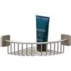 TIGER Onu Cestello Doccia Angolare, Acciaio Inox Spazzolato, 21,8 x 8,4 x 21,8 cm