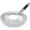 Pentole Agnelli ALMC1111BC24 Padella Radiante Svasata Alta, in Alluminio, Spessore 5 mm, con Manico Tubolare in Acciaio Inossidabile, 24 cm, Argento