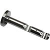 Gardinia Supporto Combinato Doppio con Base bastoni per Tende, 2 binari, Aperto, incl. Materiale di Montaggio, Linea Memphis, Ø 16 mm, Metallo, Effetto Acciaio Inox, 7.5/5 cm