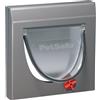 PetSafe Staywell Classic, Gattaiola Manuale per Gatti, Chiusura Magnetica, 4 Modalità di Bloccaggio, Entrata e Uscita, Gattaiola per Vetro, Legno, PVC e Pareti, Montagio Facile, Tunnel Incluso, Grigio