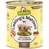 GranataPet Liebling's Mahlzeit Carne di Pollame e Prosciutto Italiano, Cibo per Cani Umido, Scatolette Senza Cereali e Zuccheri Aggiunti, Alimento Completo per Cani, 6 x 800 g