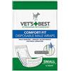 Vet's Best Comfort Fit wrap usa e getta per cane maschio con indicatore di umidità, Confezione da 12 pz