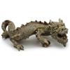 Amtra Deko Dragone Cinese Orizzontale - Decorazione in Resina atossica per Acquari, Accessorio Ornamentale subacqueo, Decorativo rifugio nascondiglio, Dipinto a Mano, Dimensione 6,5 * 10 * 19 cm