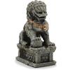 Amtra Deko Leone Guardiano Cinese - Decorazione in Resina atossica per Acquari, Accessorio Ornamentale subacqueo, Decorativo rifugio nascondiglio, Dipinto a Mano, Dimensione 9 * 3,5 * 6 cm