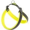 Ferplast Pettorina ergonomica per cani AGILA FLUO 3, Ottima vestibilità, Chiusura con laccetto, Soffice imbottitura A=B 37÷57 cm 15 mm Verde acido