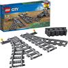 LEGO City Scambi, Set con 6 Pezzi Accessori di Rotaie per Ampliare la Ferrovia del Treno Giocattolo, Giochi Creativi per Bambini dai 5 Anni 60238