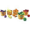 Learning Resources Set di Classificazione Colore, Mercato dei Contadini, Frutta e Verdura Giocattolo, Gioco Educativo, Regalo Bambini 18 Mesi, 3 Anni