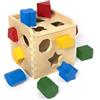 Melissa & Doug Cubo Incastri con Forme Geometriche, legno, Giochi bambini 2 anni Montessori, Regalo Giocattoli 3 - 4 anni