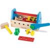 Melissa & Doug Cassetta Attrezzi Giocattolo Portatile in Legno - Gioco Educativo Montessori, Strumenti da Lavoro per Bambini, Giochi in Legno per Costruzioni, Regalo per Bambini e Bambine 3+ Anni