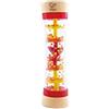 Hape Cascata di Perline | Mini Bastone della Pioggia Musicale in Legno con Sonaglio, Rosso