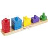 Melissa & Doug Tavola Classifica e Impila, Giocattolo Educativo in Legno con 15 Solidi Pezzi in Legno, Gioco Educativo, 2+ Anni, Regalo Bambini Bambine, Montessori