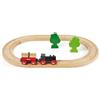 BRIO Classic - Piccolo set Ferrovia della foresta, Treno in legno +24 anni