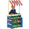 Melissa & Doug Chiosco Multiattività 2 in 1 - Stand di Limonata e Negozio in Legno, Tenda Reversibile, Banco Gioco Educativo, Gioco di Imitazione Montessori, Regalo per Bambini e Bambine, 3+ Anni