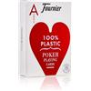 Fournier 1028934 No. 2500 Carte da poker di plastica, Colori assortiti, 1 pacco