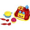Theo Klein 2343 Cucina Giocattolo, Set Cucina di Alta qualità per recinti di Sabbia e la Spiaggia, con fornello, lavello, stoviglie e Molto Altro, Giocattoli per Bambini dai 18 Mesi in su