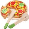 Woet® Cestino di Frutta da Tagliare in Legno Giocattolo con Coltello e Tagliere, Cibo Giocattolo da Tagliare, Cestino Cucina Bambini, Gioco di Ruolo Educativo, A Partire da 2 Anni