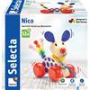 Selecta - Cane Nico, giocattolo da tirare in legno, 1 - 3 anni, 12 cm, 62026