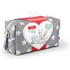 NUK Welcome Set Igiene per Neonati, con Succhietto, Spazzolino da Denti, Spazzola per Capelli, Massaggiagengive e Forbici per Unghie, Assistenza ai Bambini
