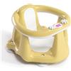 OKBABY Flipper Evolution - Seggiolino da Bagno, Anello con Seduta in Gomma Antiscivolo per il Bagnetto del Neonato 6-15 Mesi (13 kg) - Giallo