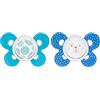 Chicco PhysioForma Succhietto Comfort 6-16 Mesi, Ciuccio Bimbo con Tettarella in Silicone, Supporta la Respirazione Fisiologica Favorisce il Corretto Sviluppo della Bocca, Azzurro in Colori Assortiti