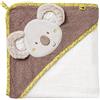 Fehn Asciugamano con cappuccio koala - poncho da bagno in spugna con cappuccio e simpatico motivo koala - assorbente e morbido - per neonati e bambini a partire da 0 mesi
