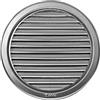 Haco Griglia per sistema di ventilazione da 125 mm di diametro (12,7 cm), circolare, in acciaio inox
