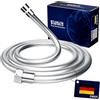 STARBATH Flessibile Doccia in PVC Tubo Doccia 2m Anti-esplosione e resistente ad alta temperatura, Connettore in Ottone