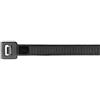 Cimco Aparoli 181873, Fascetta professionale per cavi 360 x 7.5 mm, 100 pz.(RAL9011)