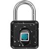 AICase Lucchetto con impronta digitale, serratura ricaricabile USB di sicurezza Keyless di sicurezza impermeabile IP67 per uso interno ed esterno