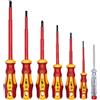 WIESEMANN 1893 Set cacciaviti da 7 pezzi certificati VDE con voltmetro | WIESEMANN 80218 | punte a taglio e PH