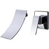 PHASAT Rubinetti Cascata Parete Miscelatore Vasca da Bagno con Diffuso Cascata Rubinetto Lavabo Muro in Ottone Cromato JH088