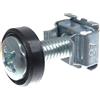 SECCARO Dadi a gabbia SECCARO M6 in set, per montaggio su rack, acciaio zincato, vite da 20 mm con testa a croce (PH), rondella, 20 pezzi
