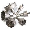 4EVERHOPE Set di seghe a tazza HSS, 4EVERHOPE 6 pezzi/set Punta da trapano per dente Punta TCT in metallo duro Utensile per la lavorazione dei metalli Foro apribile, 22-65mm