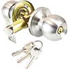 Qrity Set di pomelli per porta, entrata privacy, acciaio inossidabile, bloccare con i tasti