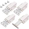 Jiayi Push Pull per Ante Jiayi 4 Pezzi Apertura a Pressione Ante Chiusura Magnetico Pressione Home Push to Open Custodia in Alluminio Chiusura Push Pull Ante per Mobile Apertura Pressione Sistema