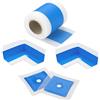 BH BAUHANDEL24 Bauhandel24 set nastri sigillanti D11 nastro sigillante 10 m 2 angoli interni 2 manicotti bandella impermeabilizzante nastro sigillante impermeabile doccia sigillante per doccia piastrelle bagno