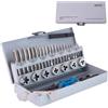 GSR PROFI 32 Pezzi Set Filettatura Metrica M3-M12 HSSG, Macchina Metrica a Mano | maschio a mano, maschio per filettare, filiere, giramaschi regolabili, partafiliere, contafiletti