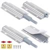 Jiayi Push Pull per Ante Jiayi 4 Pezzi Apertura a Pressione Ante Chiusura Magnetico Pressione Home Push to Open Custodia in Alluminio Chiusura Mobile Apertura Sistema