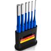 S&R Punzoni Cacciapunte Set 6pz: 1/2/3/4/5mm in acciaio Cr-V Made in Germany
