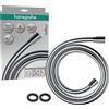 hansgrohe Isiflex - Tubo flessibile doccia 1,60 m con protezione antitorsione e antipiega, incl. guarnizioni cromo, 28276000