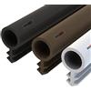 STEIGNER Guarnizione per Porta Finestra STD03 15 m 8 mm Nero Guarnizione in Gomma Profilo per porte e finestre in Legno PVC Alluminio