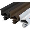 STEIGNER Guarnizione per Porta Finestra STD06 10 m 12 mm Marrone Guarnizione in Gomma Profilo per porte e finestre in Legno PVC Alluminio