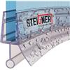 STEIGNER Guarnizione doccia, 100cm, per spessore vetro 3,5/4/ 5 mm, guarnizione semicircolare in PVC, UK18