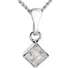 InCollections 0410200016401 - Catenina con pendente per bambini con zirconia cubica, argento sterling 925