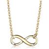Elli Collana con Pendente Infinito da Donna, in Argento 925, Oro, Misura 38